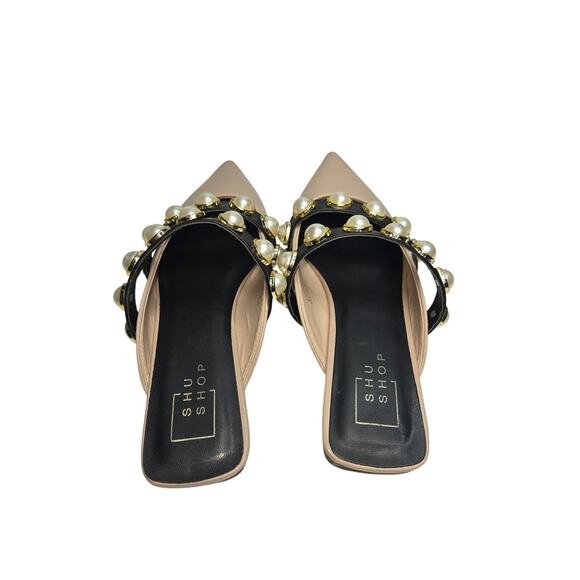 Shu shop Pearl Slide Mules Aura Mauve  Fats size 6.5 - Picture 2 of 3